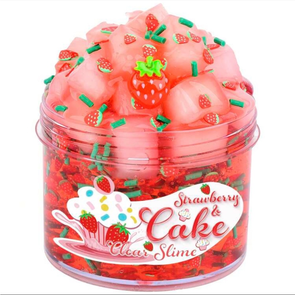 Strawberry Crystal Clear Slime 🏡